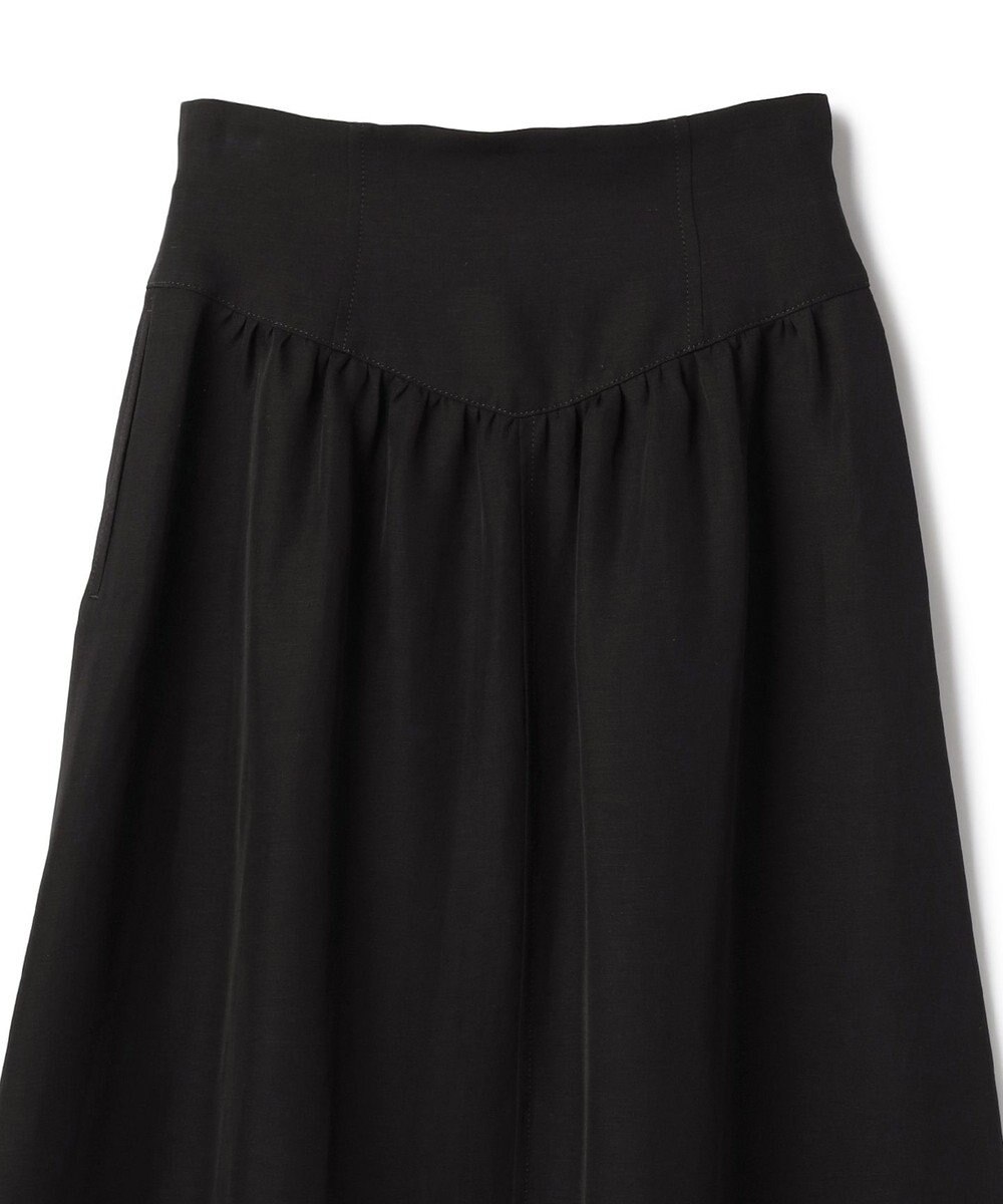 BEIGE， BERNARD / リネン混 ゴールドジップ ハイウエススカート 