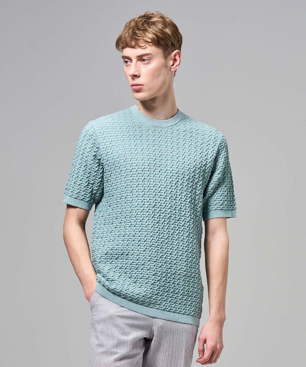 JOSEPH HOMME ドライコットンリンクス　半袖クルーネックニット 