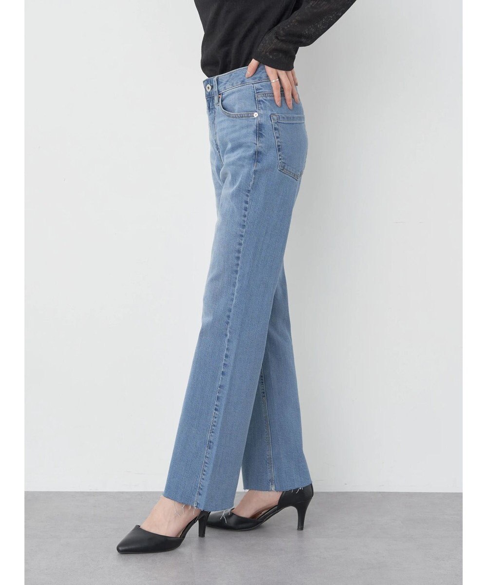 earth music&ecology セルフカットフレアデニムパンツ 