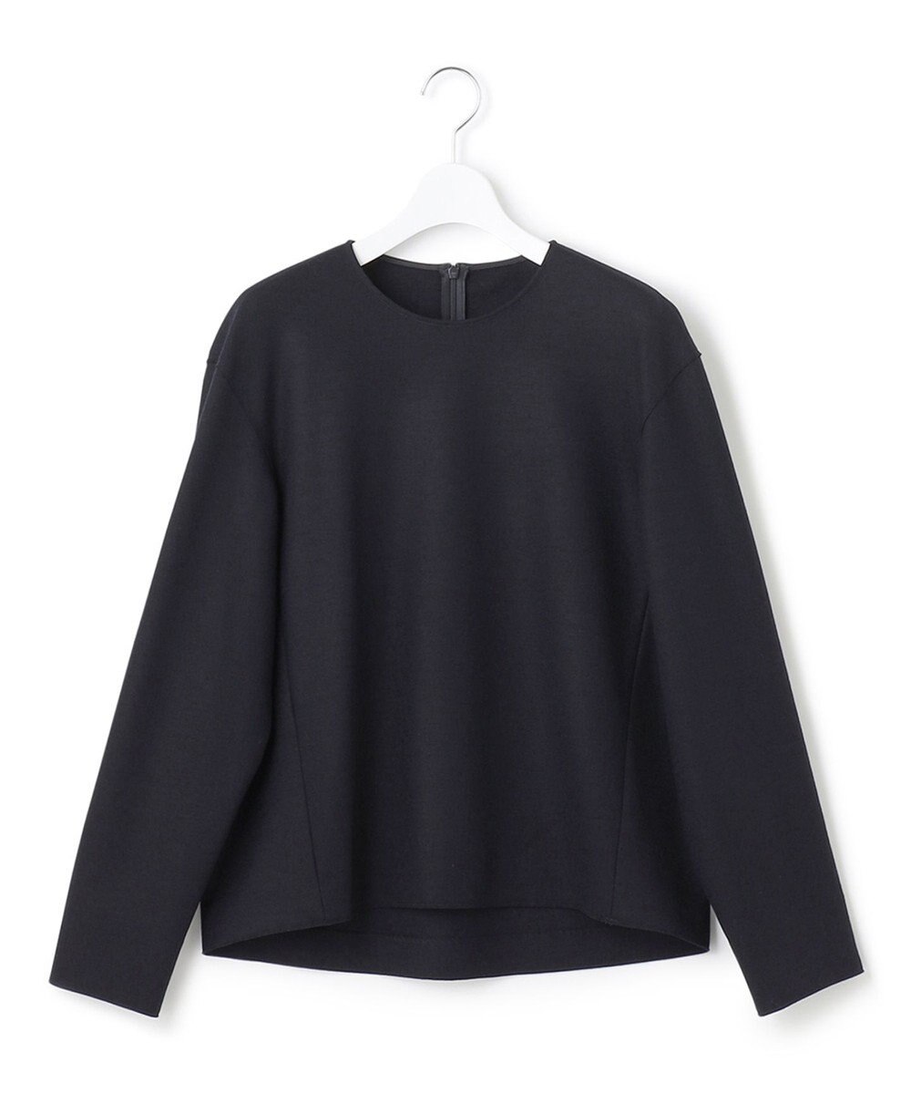 23区 【CLASSY.1月号掲載】ウール圧縮スムース クルーネック トップス 