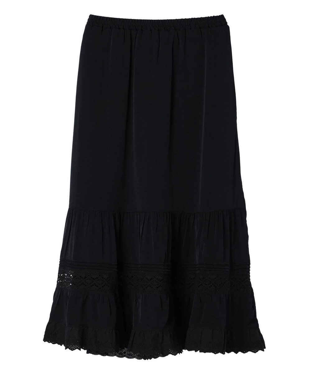 earth music&ecology レースティアードスカート 
