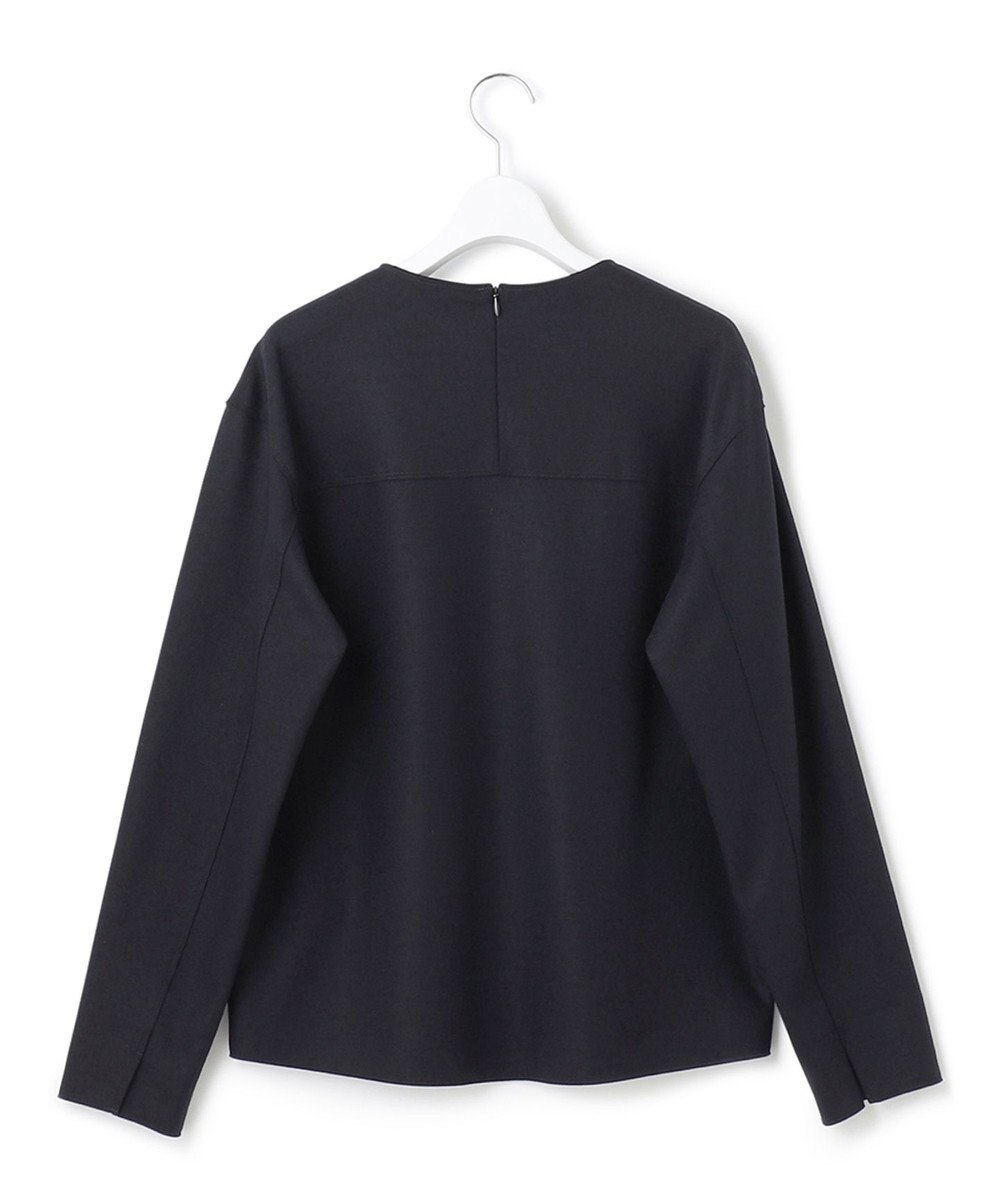 23区 【CLASSY.1月号掲載】ウール圧縮スムース クルーネック トップス 