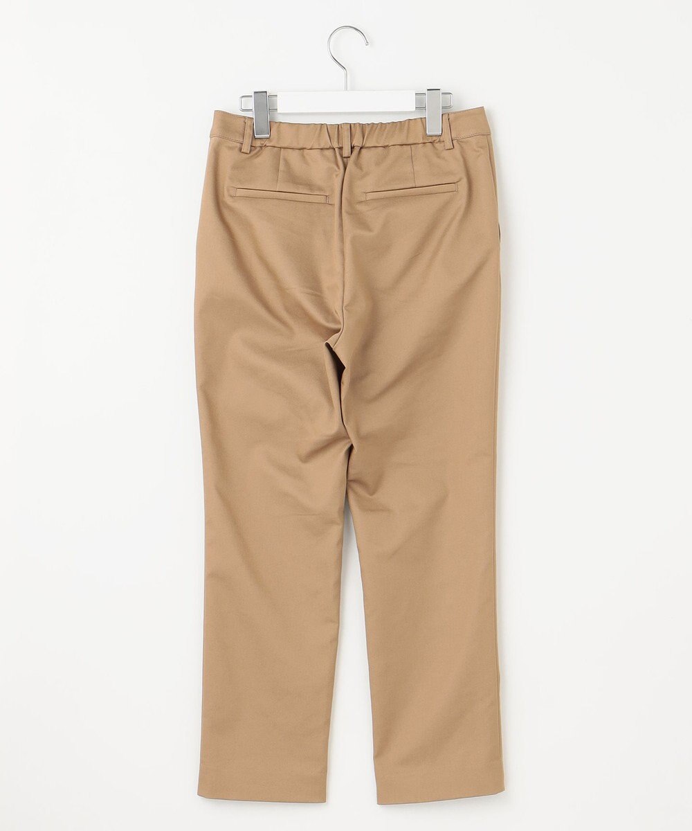 J.PRESS LADIES L 【洗える】シャンブレーサテン テーパード パンツ 