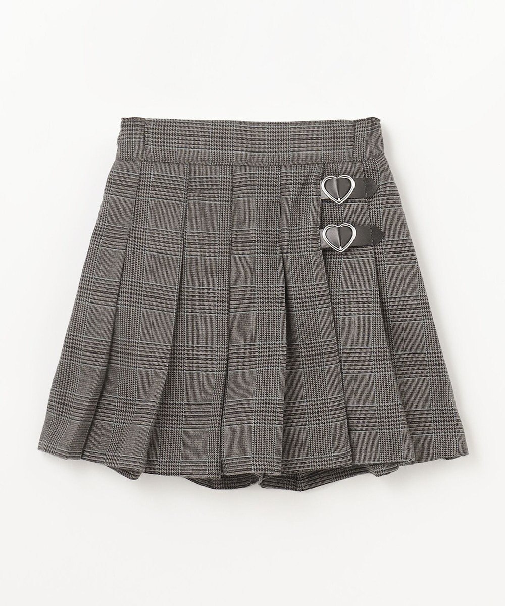 ANY KIDS チェック柄 プリーツ キュロット 