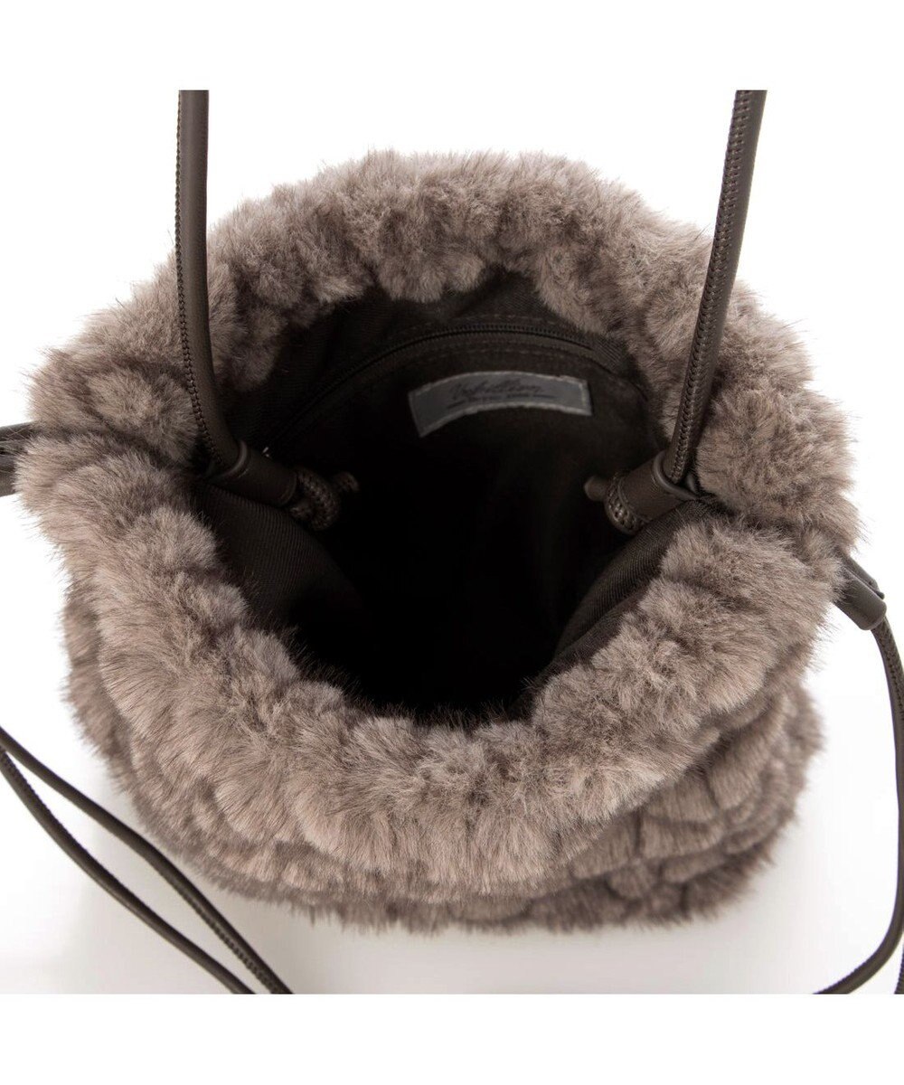 UNBILLION カシュカシュ cachecache / ミンク風カットファー巾着ミニバッグ 