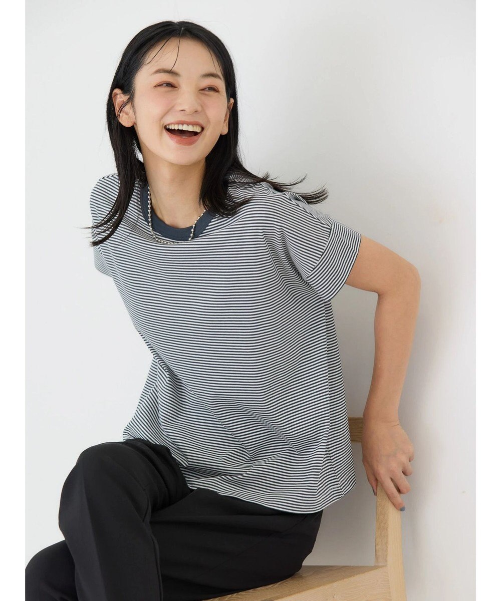 AMERICAN HOLIC 接触冷感ショートスリーブカットプルオーバー 