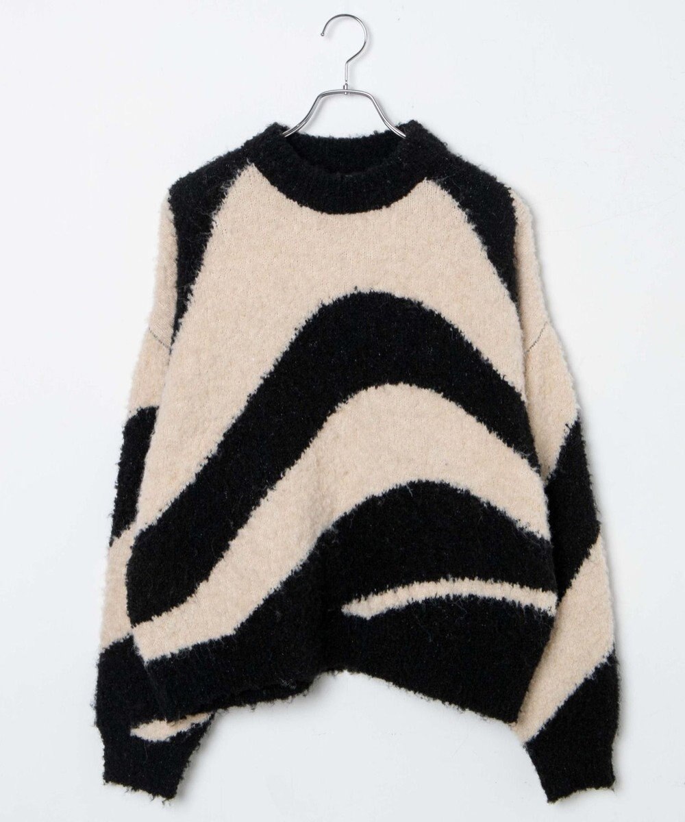 WEGO 幾何学柄ニットプルオーバー 