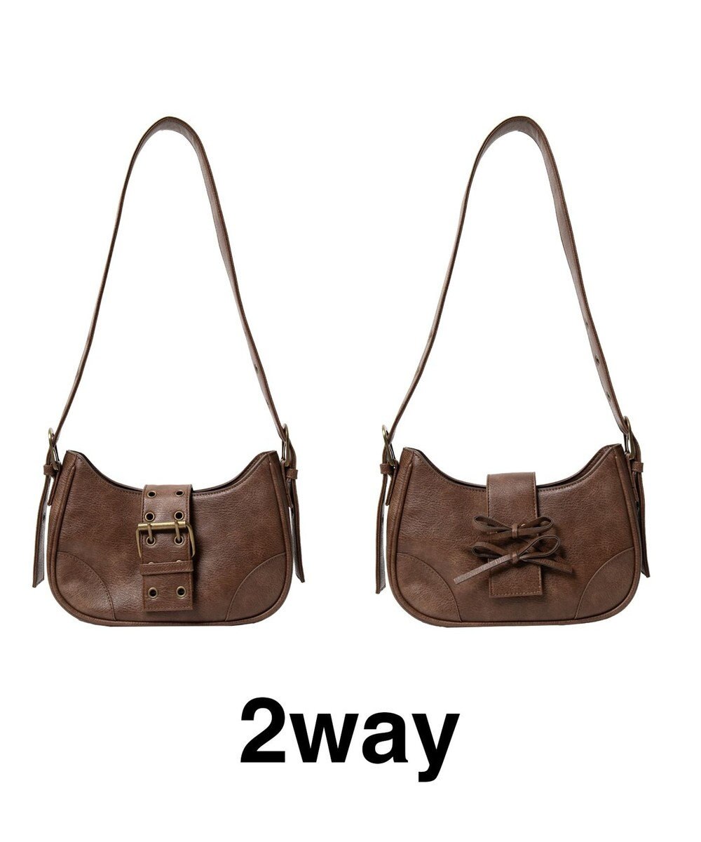 WEGO マルチWAYハーフムーンベルトバッグ 