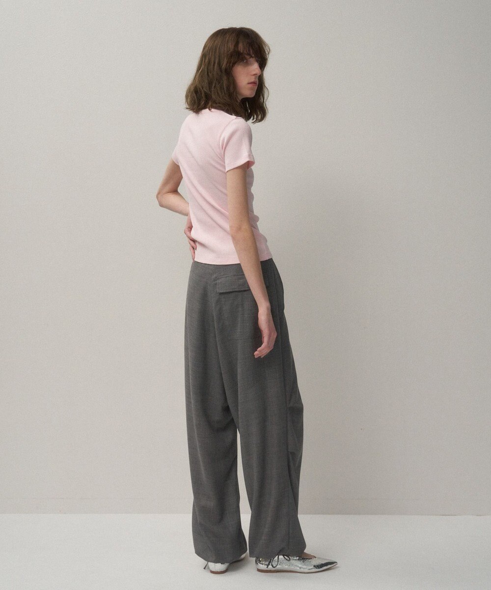 ATON RECYCLE SUVIN RIB | フィットＴシャツ 