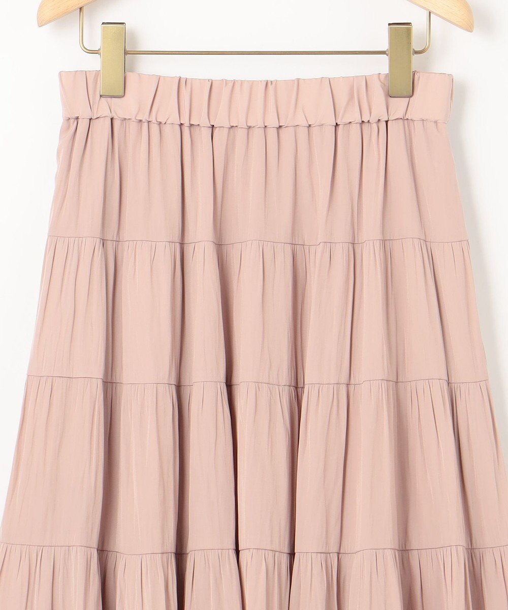 組曲 S ギャザーライトデシン ティアードスカート 