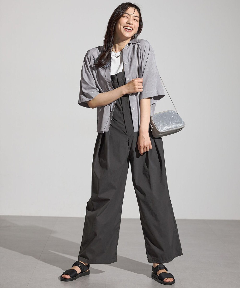 ANY 【接触冷感/UVカット/抗菌防臭/速乾】エニィファンクション半袖シャツブラウス 