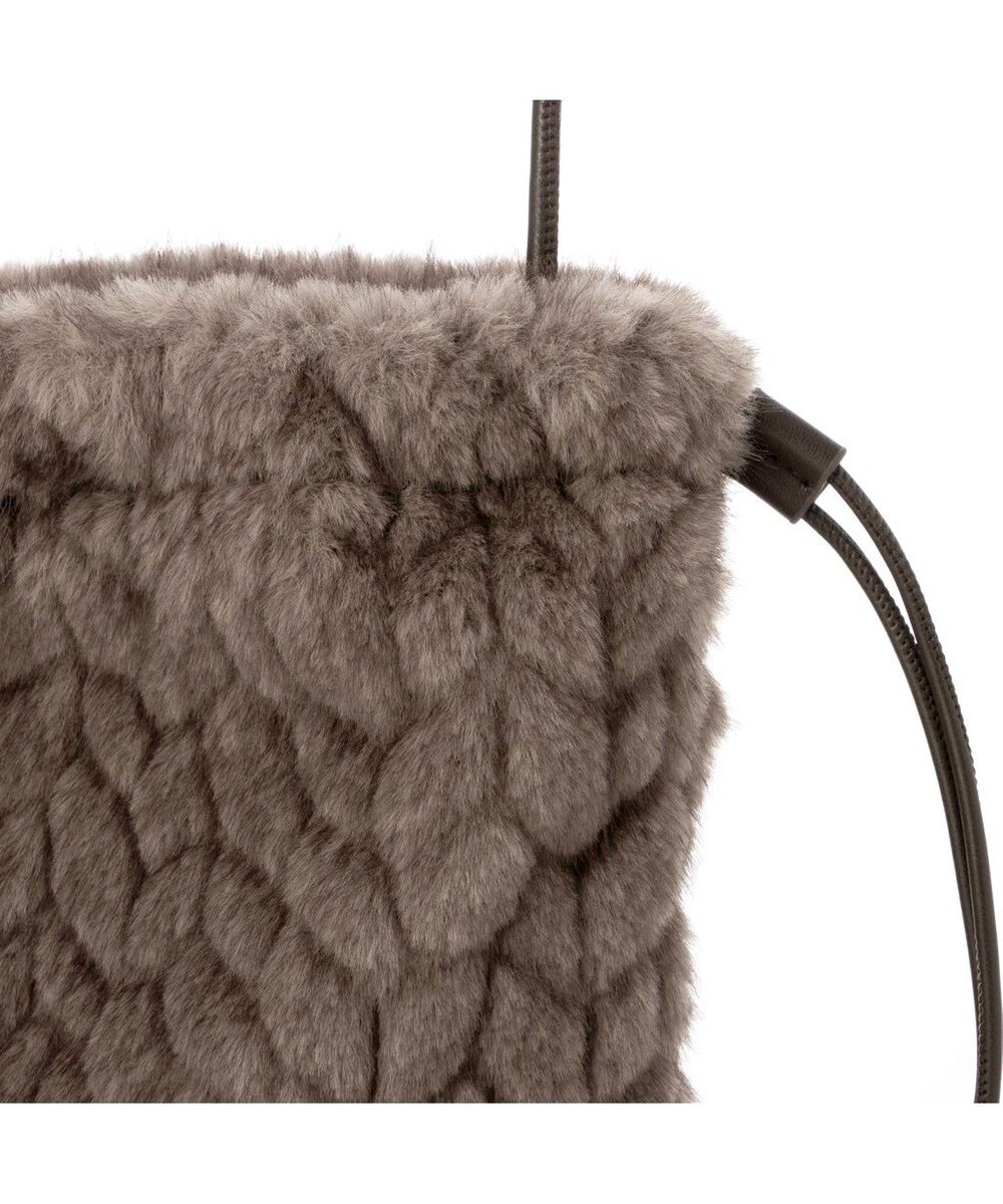 UNBILLION カシュカシュ cachecache / ミンク風カットファー巾着ミニバッグ 