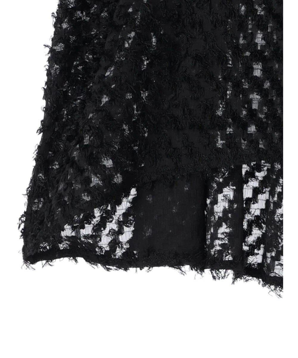 Green Parks AnriettMusee カットジャガードタックブラウス 