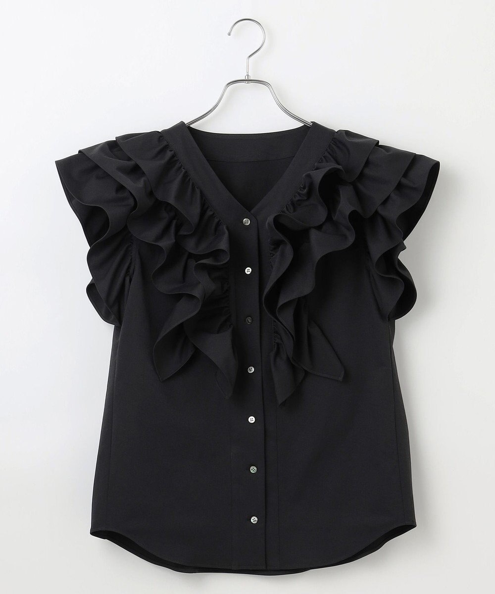 #Newans ラッフルフリルブラウス 