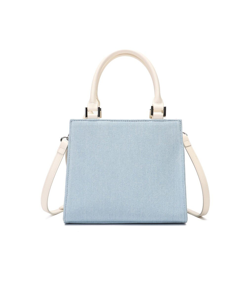 style code 【MERCURYDUO/マーキュリーデュオ】デニムコンビ　フラップハンドバッグ 