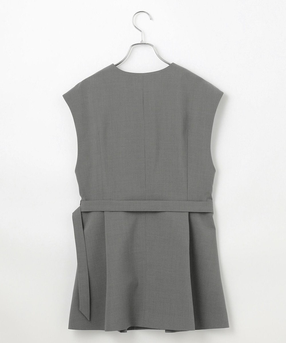 #Newans 【洗濯機可能/ストレッチ】ペプラムジレ 