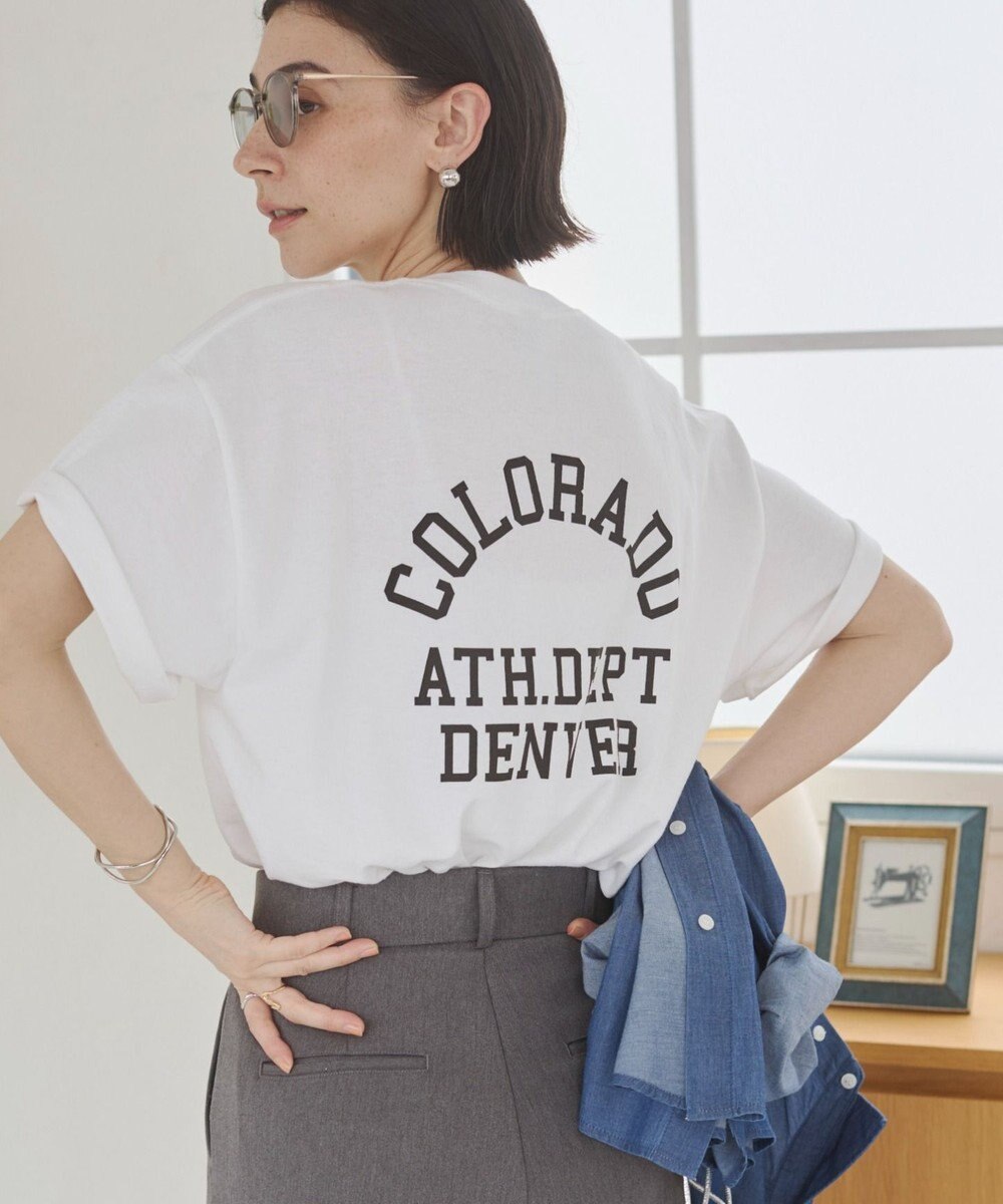 WEGO 【ANGIE VINTAGE】カレッジロゴプリントTee 
