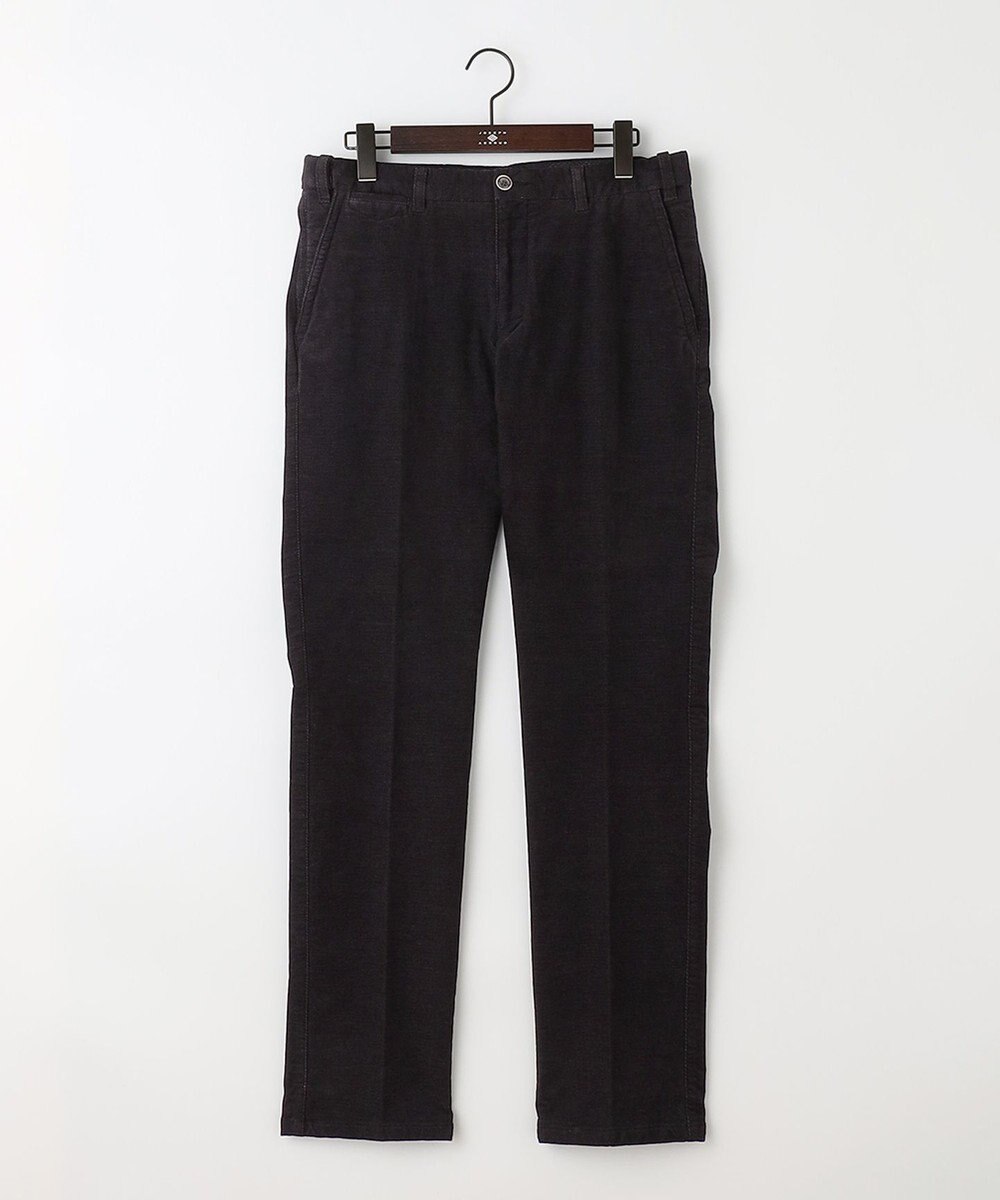 JOSEPH ABBOUD 【裏起毛/ウエスト伸びる】オーガニックコットン2WAYストレッチカルゼ パンツ 