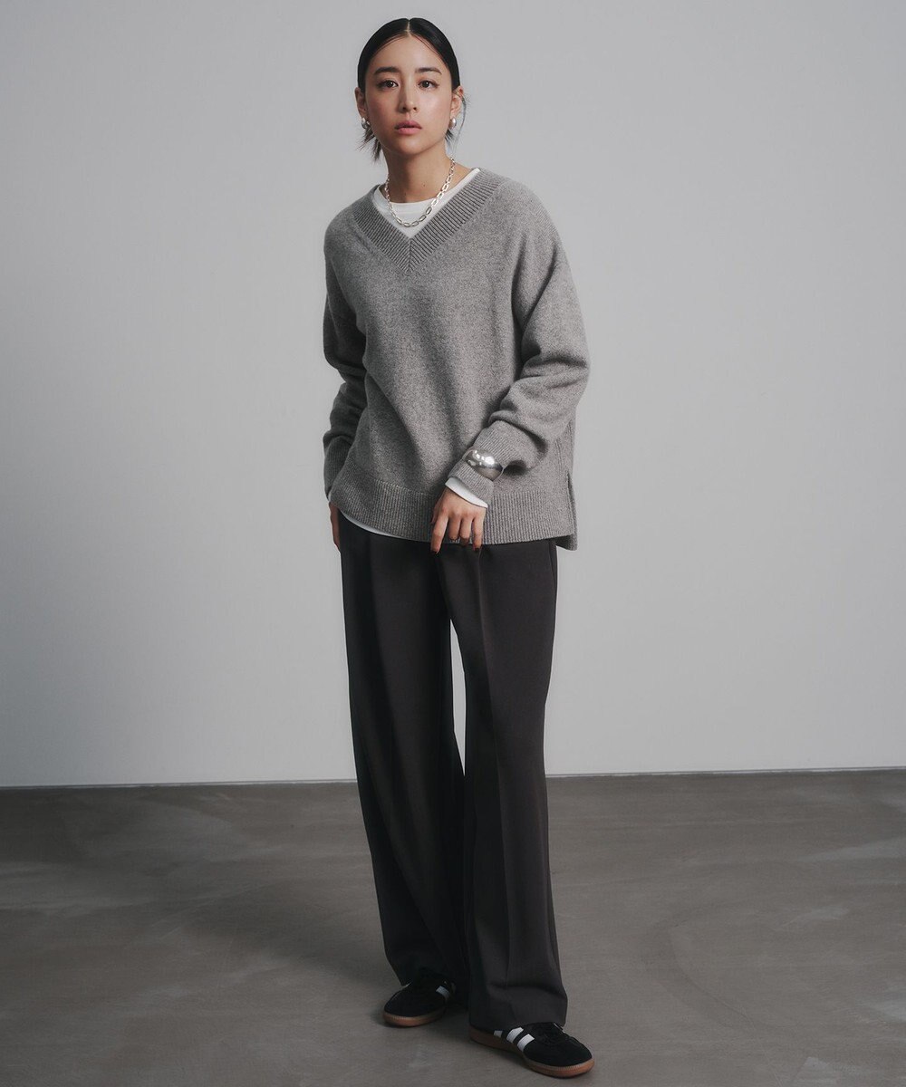 UNFILO L 【11サイズ展開】 BEAUTY MOVE タックワイドパンツ 