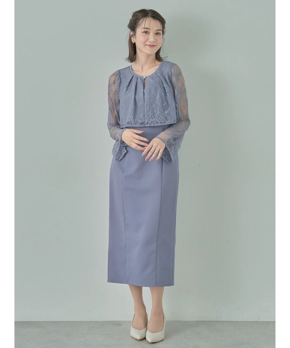 earth music&ecology ＳＥＴ２点　レースブラウス付きナローワンピース 