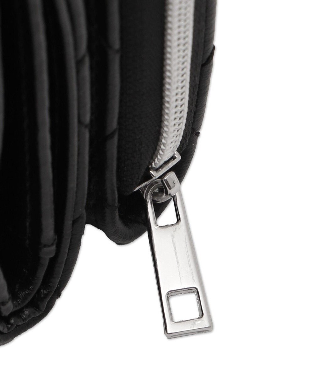 WEGO スタッズキルティングフラップウォレット 