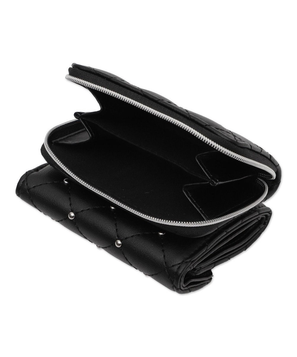 WEGO スタッズキルティングフラップウォレット 