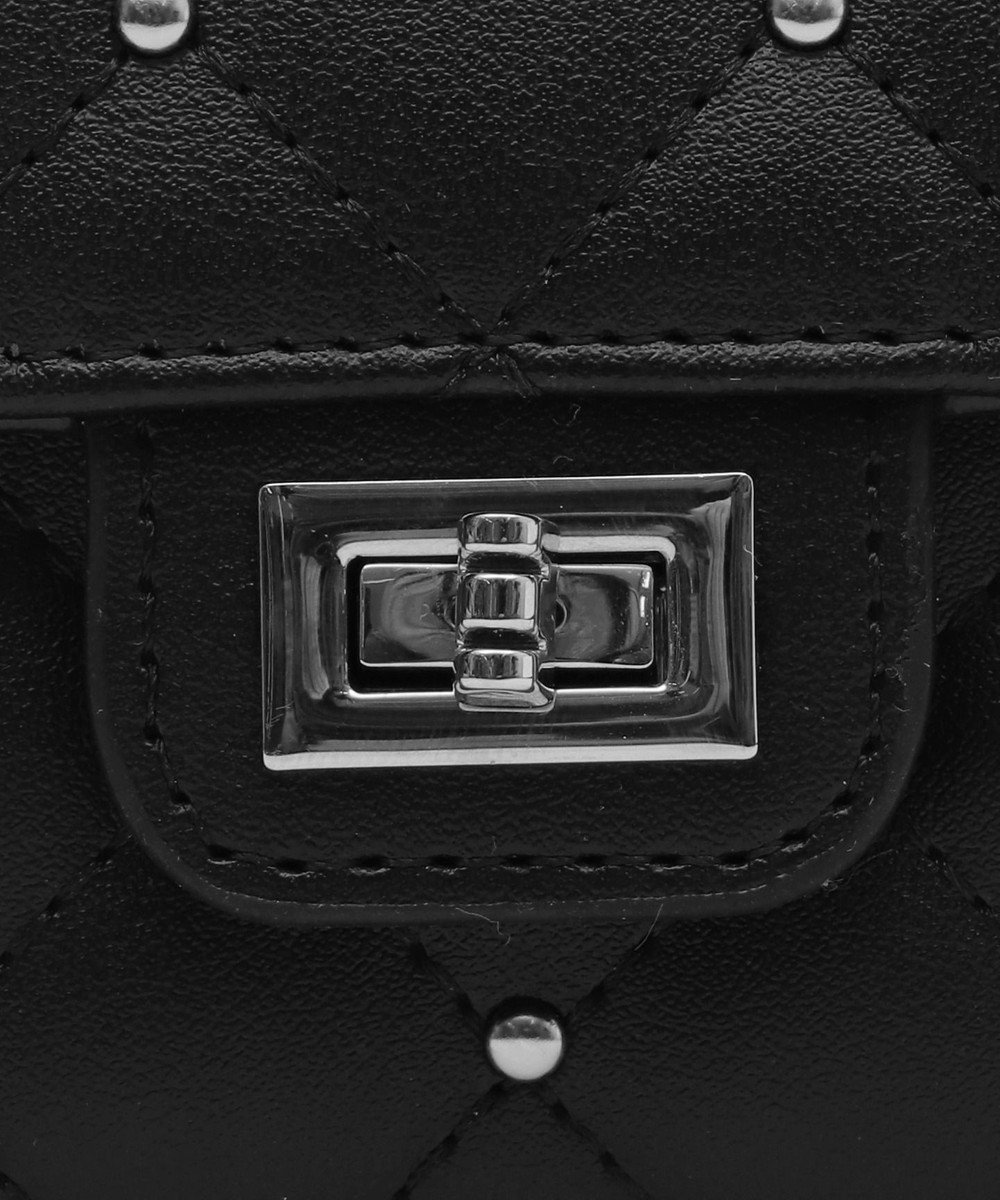 WEGO スタッズキルティングフラップウォレット 