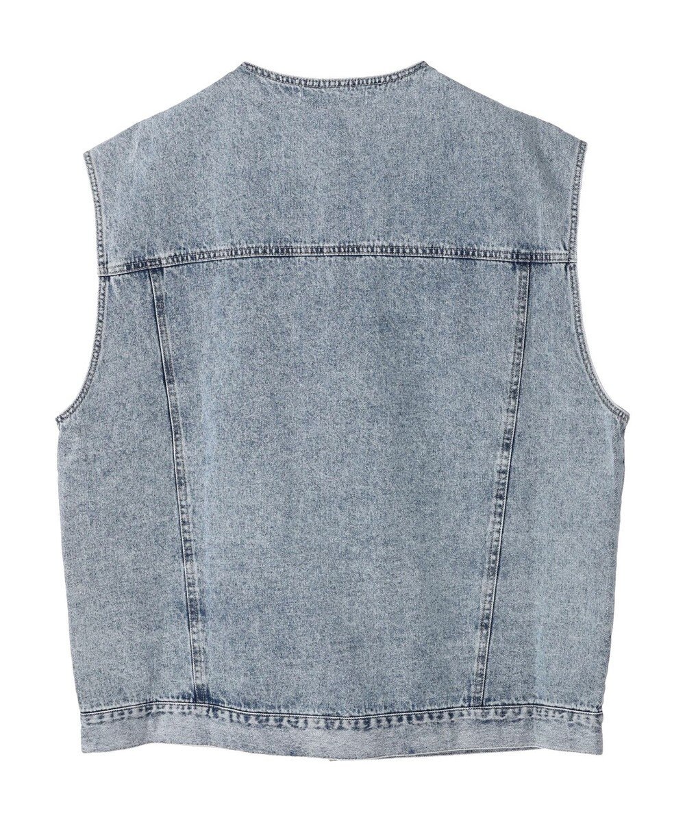 Green Parks ・ＥＬＥＮＣＡＲＥ　ＤＵＥ　ノーカラーデニムベスト 