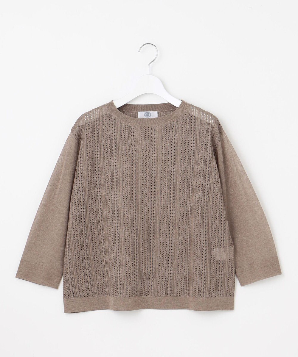 J.PRESS LADIES 【WEB限定カラーあり・洗える】Vis/Peスパーク シアー ニット 