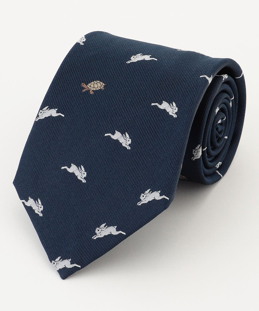 J.PRESS MEN 【J.PRESS JOKE TIE COLLECTION】ウサギと亀 ネイビー系8