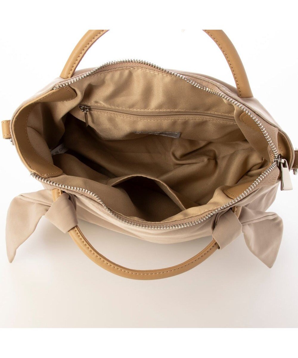 UNBILLION カシュカシュ cachecache / 下がりリボンナイロン2wayミニトートバッグ 