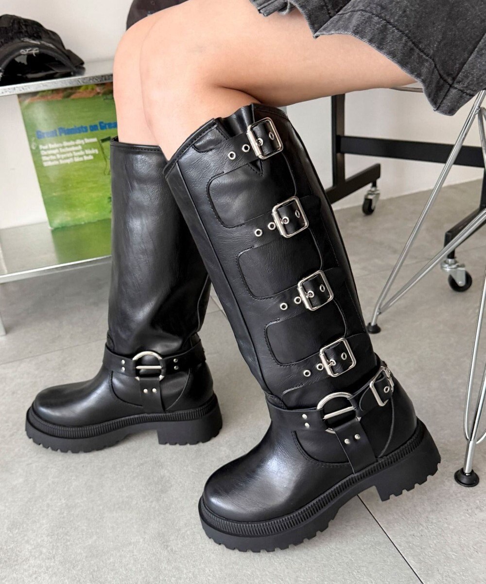 WEGO ハトメベルトロングブーツ 