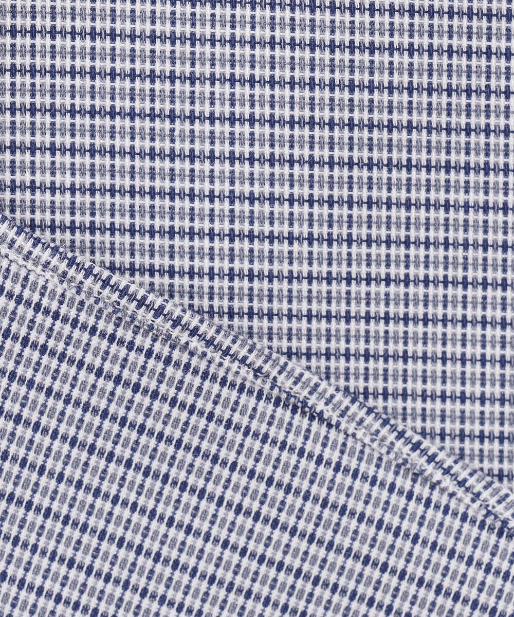 J.PRESS MEN 【EXTRA COMFORT / 形態安定・ストレッチ・抗菌防臭・速乾】パナマミニチェック 半袖シャツ/B.D. 