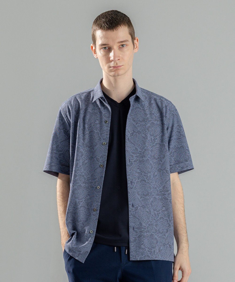 JOSEPH HOMME 新素材【洗える/通気性】ヨシタレース　レギュラーカラー半袖シャツ 