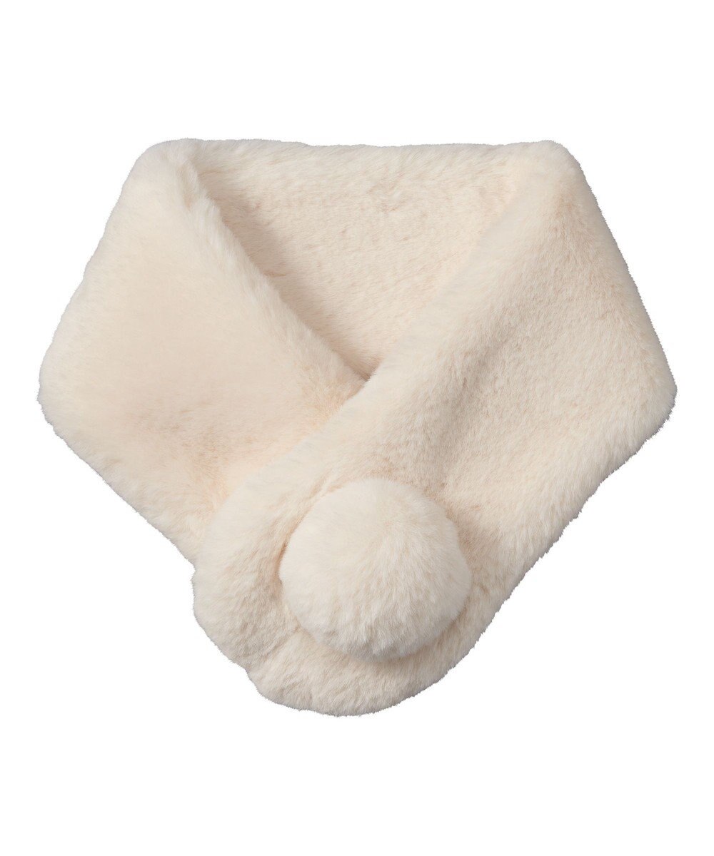 MOONBAT 【洗える】ふわもこマフラー ミニうさしっぽ 