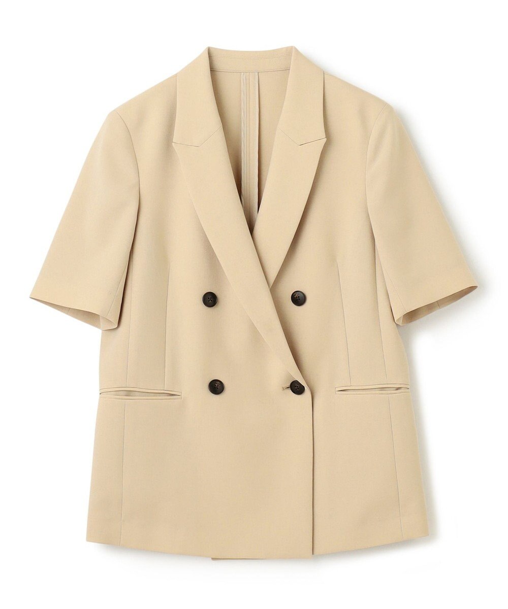 uncrave 【佐藤晴美さん着用】ウォッシャブルドライサップ ハーフスリーブジャケット 