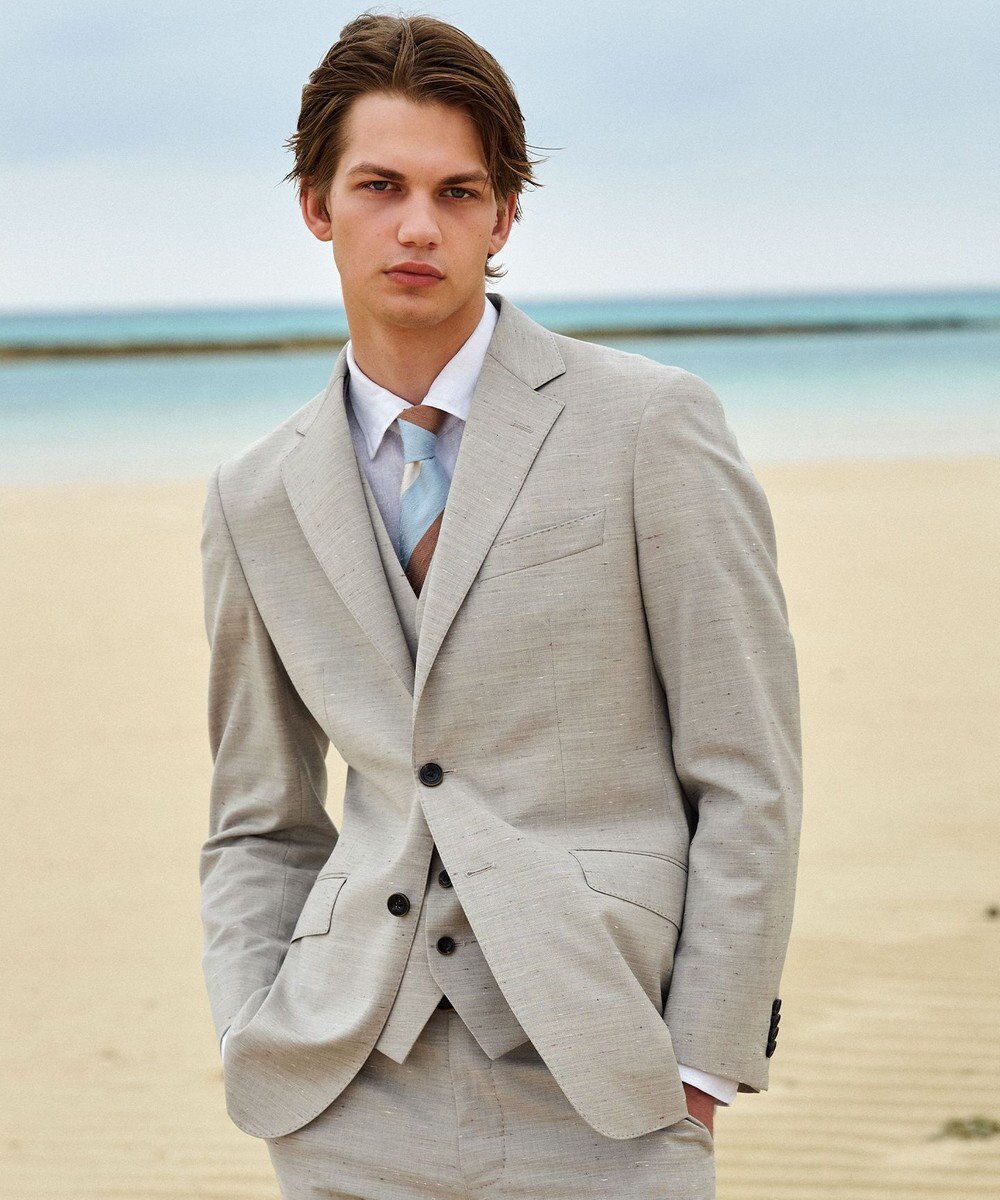 JOSEPH ABBOUD 【SETERIA BIANCH/日本製】トリプルカラーレジメンタル ネクタイ 