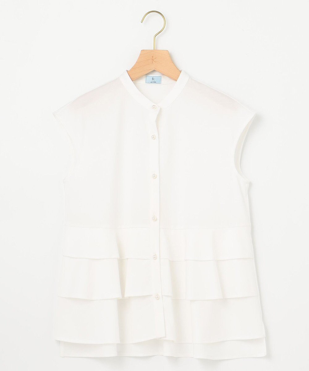 組曲 【WEB限定】プレーティング天竺ティアード カットソー 