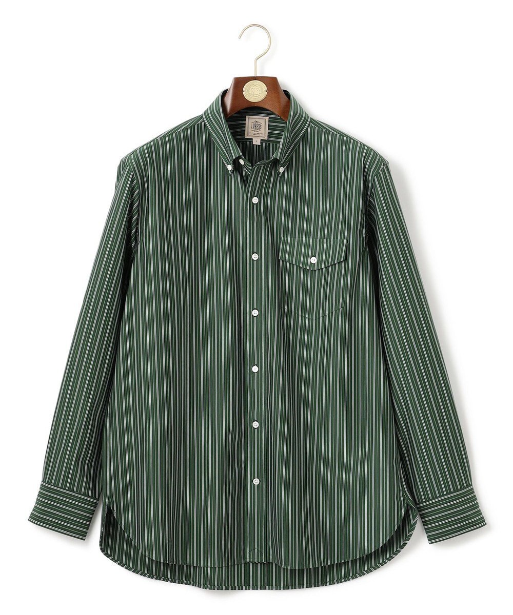 J.PRESS MEN KANEMASA マルチストライプジャージ シャツ 