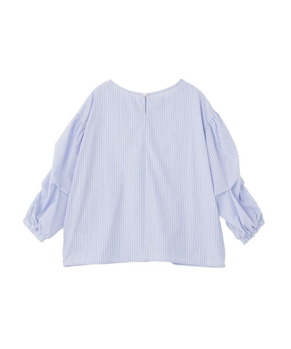 Green Parks イージーケア袖タックブラウス 