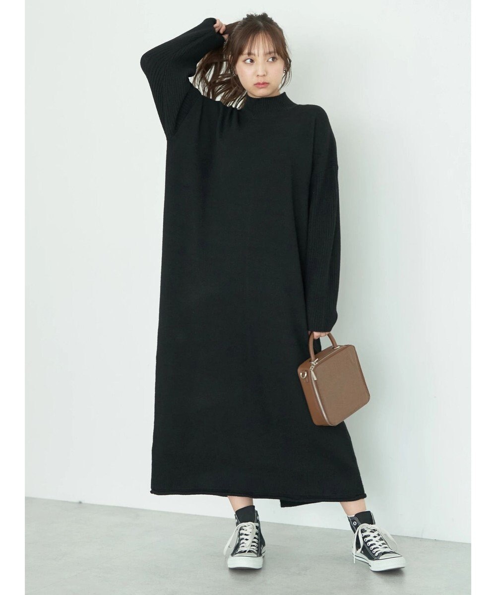 earth music&ecology ＦＬＵＦＦＹハイネックワンピース 