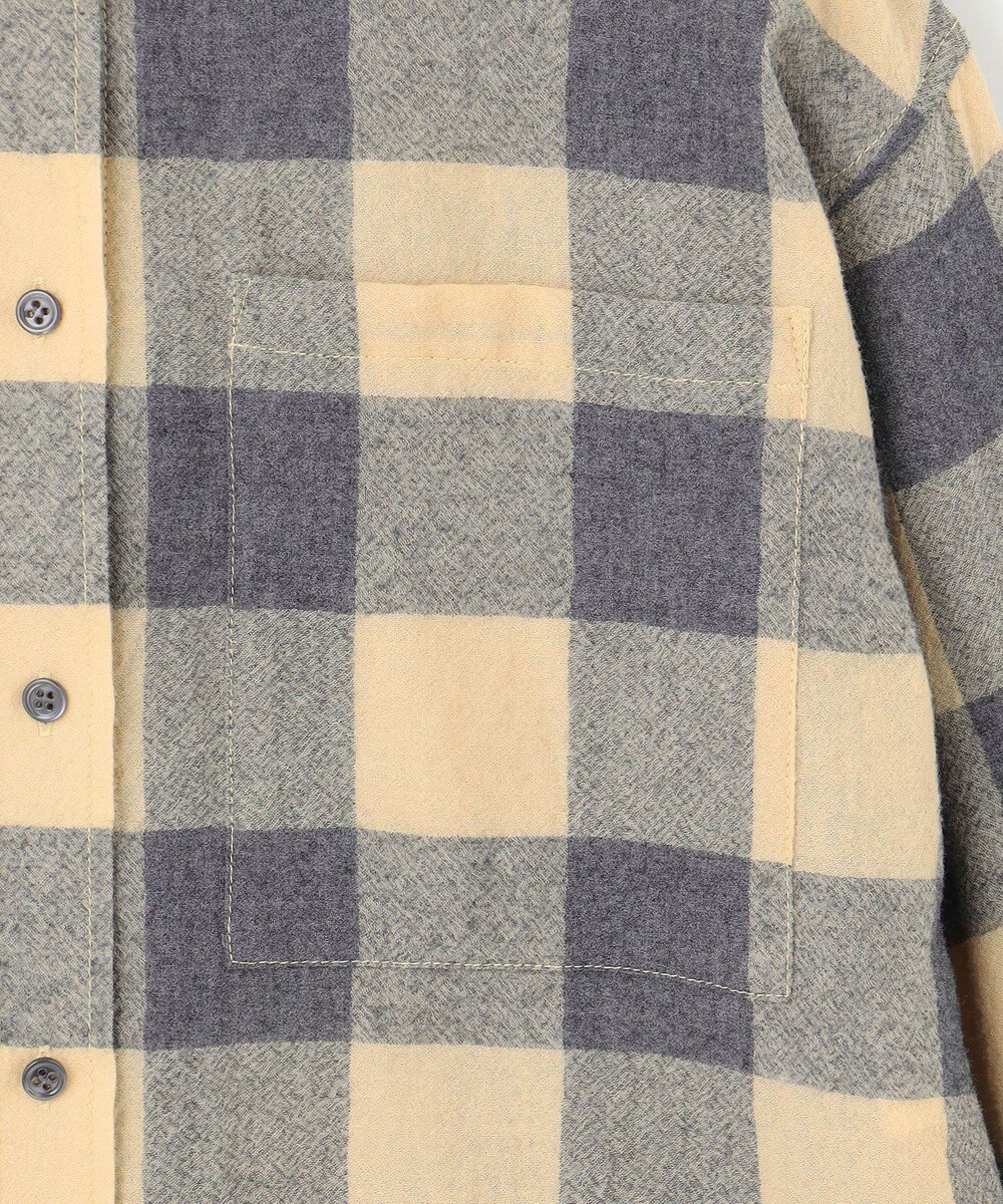 BEIGE， HOBBS / ウールチェックカシュクールブラウス 