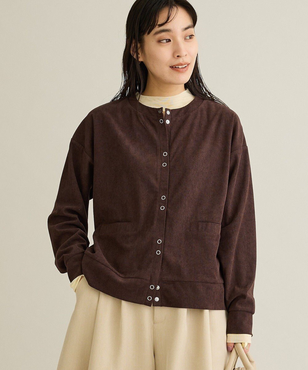 CRAFT STANDARD BOUTIQUE リングドットボタンカーディガン 