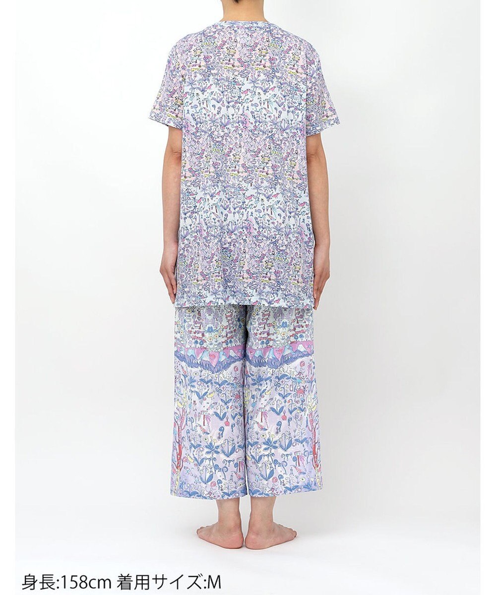 tsumori chisato SLEEP ツモリチサト パジャマ ベア天竺素材(トップス) 綿100%(ボトム) 4分袖 9分丈 レディース UDT113 /ワコール 