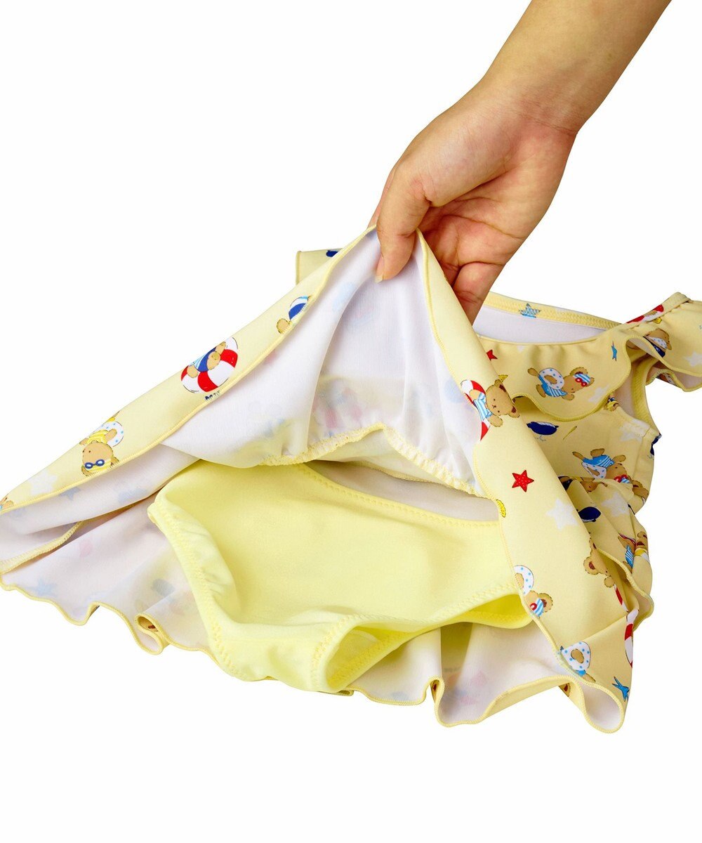 MIKI HOUSE HOT BISCUITS 【ミキハウス】【80-110cm】ミキハウスベア ワンピース水着 