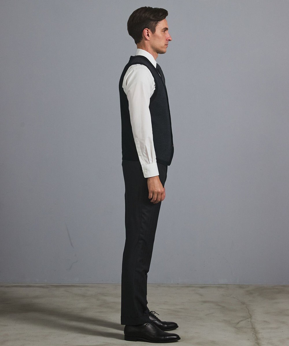 GOTAIRIKU 体温調整に【洗える/チクチクしにくい/ピリングしにくい】イタリア糸 ハイゲージ ベスト_WOOL100% 