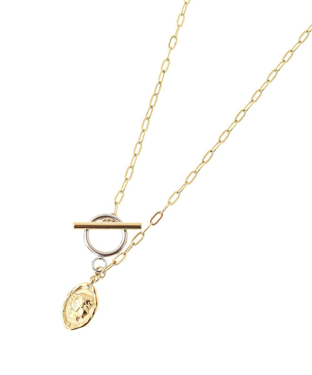 AMERICAN HOLIC ステンレスコインマンテルネックレス 