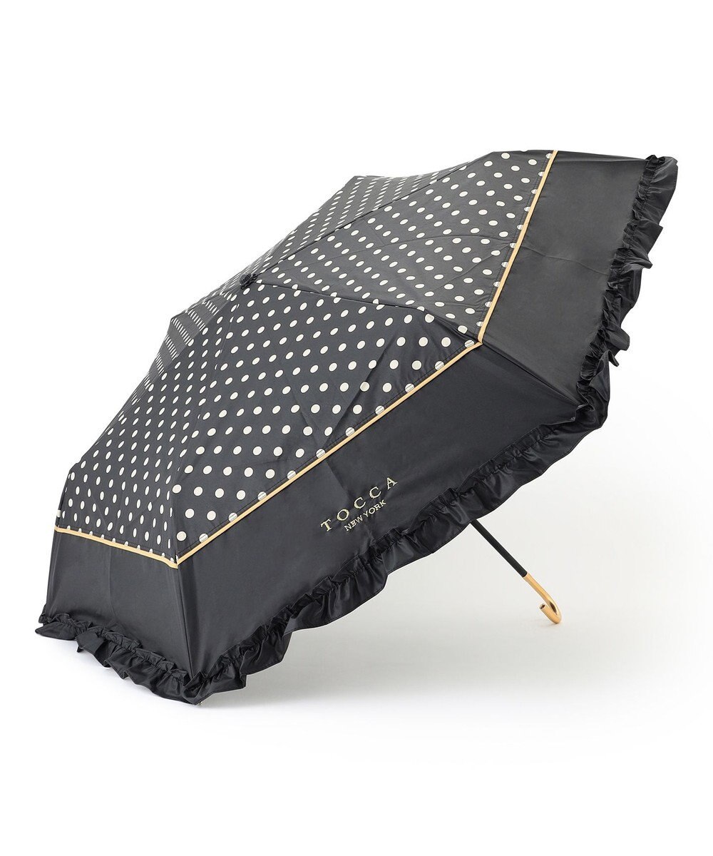 TOCCA 【晴雨兼用】DREAM OF DOTS UMBRELLA 折り畳み傘 収納バッグ付き 
