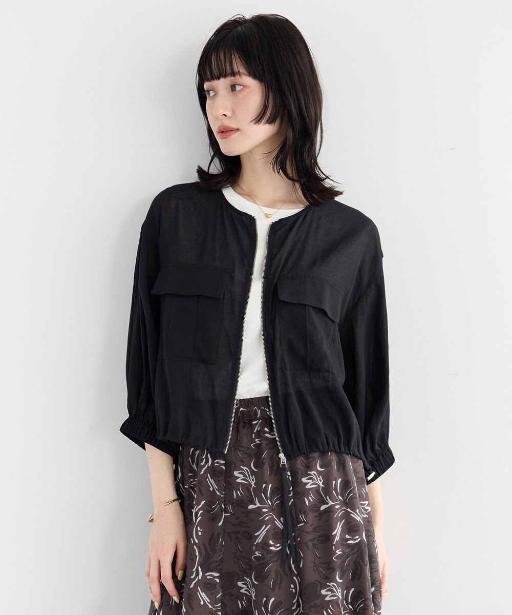 YECCA VECCA ドライタッチシアーブルゾン 