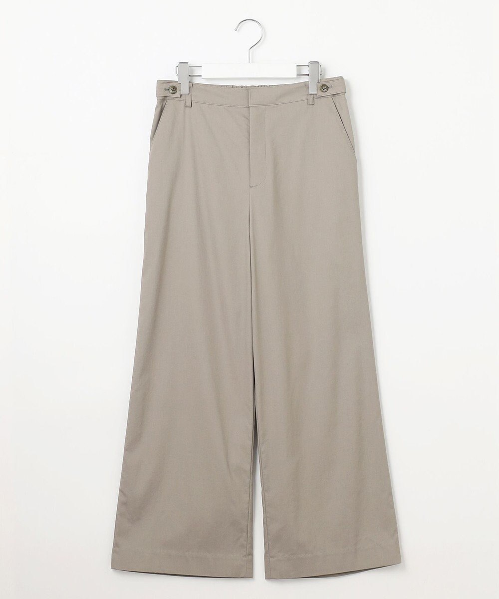 J.PRESS LADIES 【洗える・接触冷感・吸水速乾】ドライリネンストレッチ ワイド パンツ 
